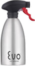 Evo 18/8 Stainless Steel Oil Sprayer, 16-Ounce Capacity, Non-Aerosol for Olive Oil, Cooking Oils, and Vinegars, Silver