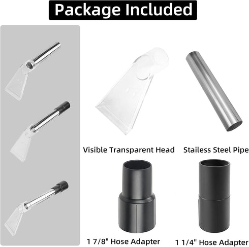 Shop Vac Extractor Attachment, Vacuum Extractor Tool for Carpet Upholstery Car Detailing