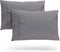 Cosy House Collection Set of 2 Luxury Cooling Pillow Cases - Standard, Silver, Breathable & Cooling with Envelope