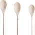 Pro Grade Super Comfy Wooden Spoon - 3 Pc Set, Heavy Duty Cooking Utensils with Long Handles for Baking and Mixing