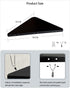 3 (2 Packs) Metal Cubicle Corner Shelf with Hooks for Office Fabric Walls, Hanging Organizer Shelves for Keys