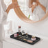 Bamboo Bathroom Vanity Tray for Countertop, Small Decorative Wood Organizer for Dresser Tops and Toilets