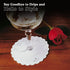 Regency Wraps Fabric Stem Wraps, Pack of 12, White, Elegant Table Decor for Stemmed Glass Bases