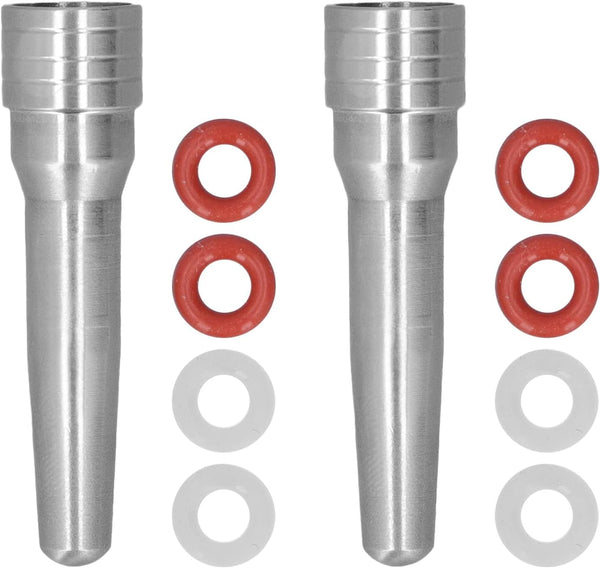 2Pcs Stainless Steel Coffee Machine Steam Nozzle, Suitable for Home Kitchen Cafe Milk Foam
