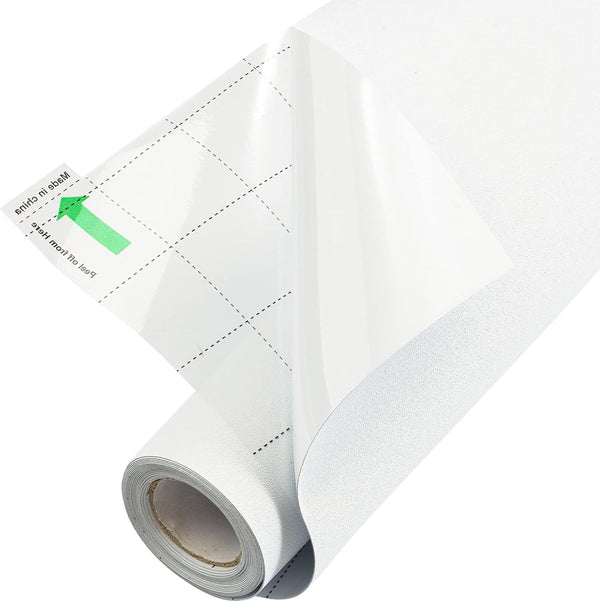 FEOMOS 100% Light Blocking White Total Blackout Window Film, Static Cling Room Darkening Cover 17.3x78.7 inches