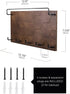 5 Emibele Sunglass Organizer Wall Key Holder, Decorative Wood Wall Jewelry Organizer Glasses and Sunglass Holder