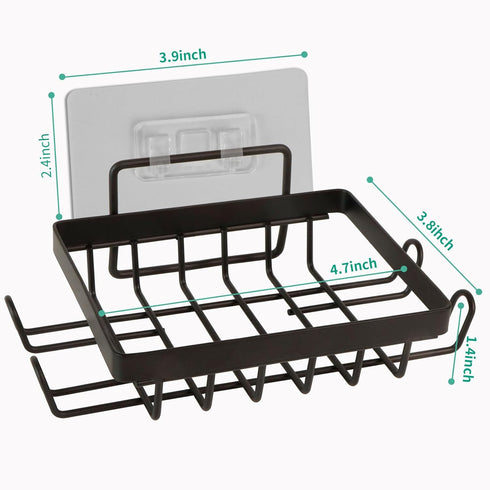 Carrie Joe Soap Holder Self Draining Soap Dish Razor Holder for Shower Wall Not Punched Easy Clean Bar Soap Holder Fit