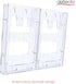 Deflecto Lit Loc Interlocking Magazine Holder - Clear, 11-1/4" x 9” x 1-1/4" (772001)