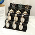 Display,4 (2Pack 9x6'') Acrylic Stands for Tier Black Cupcakes Perfumes Figurines Display Stand Risers Shelf