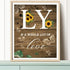 Family Sunflower Butterfly Wall Decor, Inspirational Rustic Wood Sign Wall Art for Living Room, Set of 3 (8"X10") Prints