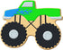 Monster Truck Cookie Cutter, 5 Inch, Made in the USA, Tin Plated Steel