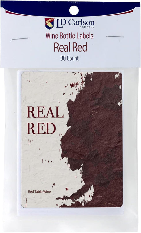 Real Red Wine Labels for Bottles