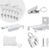KOLAKO Curtain Track Accessories for 20Ft Flexible Bendable Ceiling Wall Mount Curved Curtain Track Hardware
