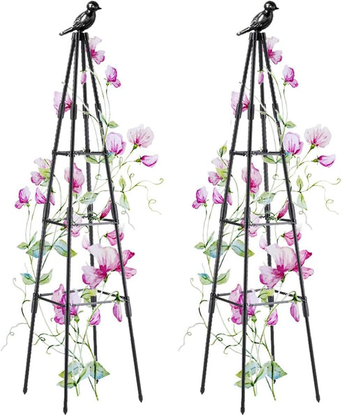 Garden Trellis, 47" Plant Trellis for Potted Plants Flowers Vegetables and Vines,Tomato