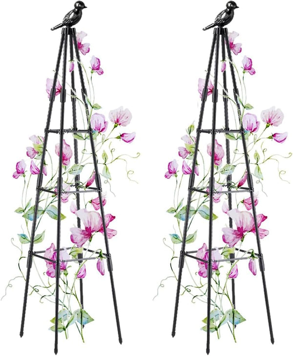 Garden Trellis, 47" Plant Trellis for Potted Plants Flowers Vegetables and Vines,Tomato