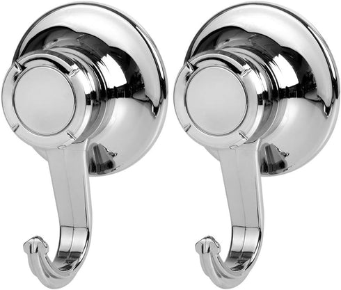 Bath Beyond Suction Cup Hooks (2 Pack) - Heavy Duty Organizer for Kitchen, Bathroom, and Shower
