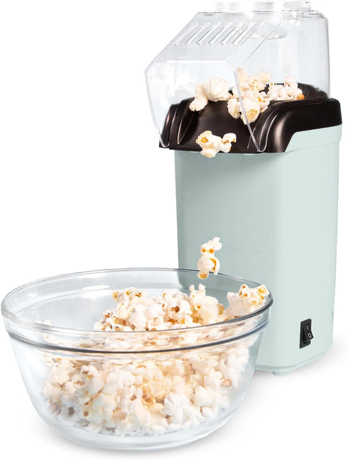 Tasty Hot Air Popcorn Popper, Healthy Popcorn in Minutes, Fast and Easy, Built-In Measuring Cup and Butter Warmer, 8