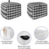 Black and White Checkered Toaster Cover 2 Slice, Small Kitchen Appliance Covers, Farmhouse Buffalo Plaid Toaster Oven Cover with Loop, Bread Machine Cover Polyester Dust Cover Protection