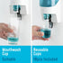 30.4oz(900ml) 10Pcs Umimile Mouthwash Dispenser for Bathroom, Plastic Mouthwash Dispenser Wall Mounted, Mouthwash