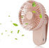 Portable Mini Clip on Fan - 4000mAh Rechargeable USB Battery Operated Stroller Fan with Magnetic Base, Pink