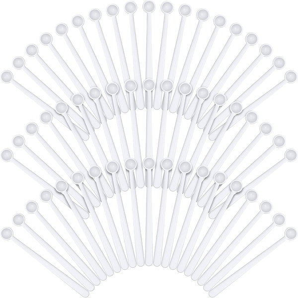 Chengu 200 Pieces Mini Measuring Spoons, 1/32 Teaspoon Micro Scoops, Mini Spice Scoop for Sugar, Herbs, Cosmetics,