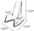 Small Display Stand Clear Acrylic Easel Holder for Coins, Lighters & Knife (Qty 15)