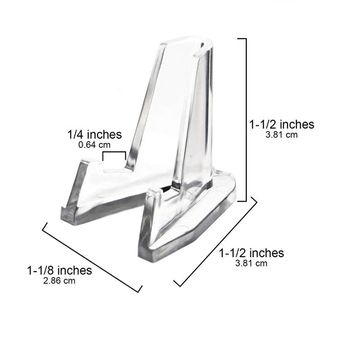 OnFireGuy 10 Clear Display Easels, Small Size