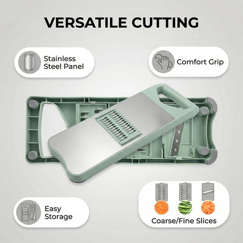 3-Blade 3-in-1) NACOLUS Mandoline Slicer for Kitchen,Stainless Steel Slicer Vegetable Cutter, Carrot Shredder, Kitchen