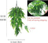 Fake Fern Artificial Hanging Ferns - UV Resistant Faux Greenery Plant for Wall, Wedding Party Decor (2Pcs)