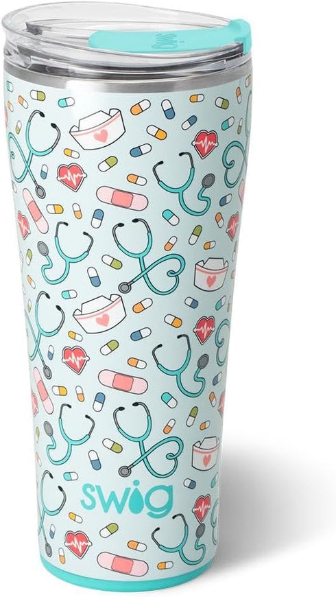 Swiglife 32oz Insulated Tumbler, Travel Coffee Tumbler with Lid, Cup Holder Friendly,