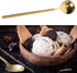 6 Pcs Stainless Steel Coffee Spoons, Round Dessert Spoons, Long Handle Spoons for Hot Chocolate, Ice Tea, Latte