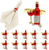 Red Wine Bottle Napkin Rings Set of 12 Sparkly Rhinestone Napkin Ring