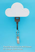 Meyerascal White Cloud Magnetic Key Holder for Wall, Strong Magnetic Keychain Organizer, Easy to Install