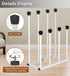Tigerden 4 Closet, Free Standing Shoe Racks, Tall Black Metal Boot Rack Organizer for Pairs, Knee-High Boot Storage
