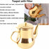 Tea Kettle, 500ml Capacity Teapot Stainless Steel Coffee Pot with Filter Proof Oil Strainer Pot for Hotels Restaurants Homes(Gold) by Milltrip