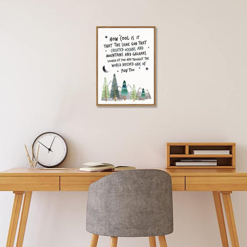 Howwii Communion Inspirational Wall Art for Nursery Mountain Decor, Same God Creation Christian Wall Decor for Kids