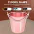 Metal Ice Bucket Pails for Beer & Wine, 1.25L Aluminum Alloy Cooler Bucket with Ice Tongs