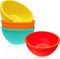 Webake Small Silicone Bowls, 4 Pack 8oz Unbreakable Prep Bowls for Ice Cream, Snack, Dessert Serving, Oven and