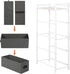 HAITRAL Narrow Dresser - 4 Drawers Slim Fabric Storage Cabinet with Removable Drawers for Laundry, Closet, Living Room