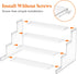 Lifewit 4 Tier Clear Display Risers Stand, Plastic Risers for Display, Organizer for Figures, Cupcake, Dessert, Desktop