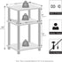 3-Tier Closet, Furinno JUST Night Stand, Turn-N-Tube Nightstand, Toolless Bedside Table, End Table, Side Table