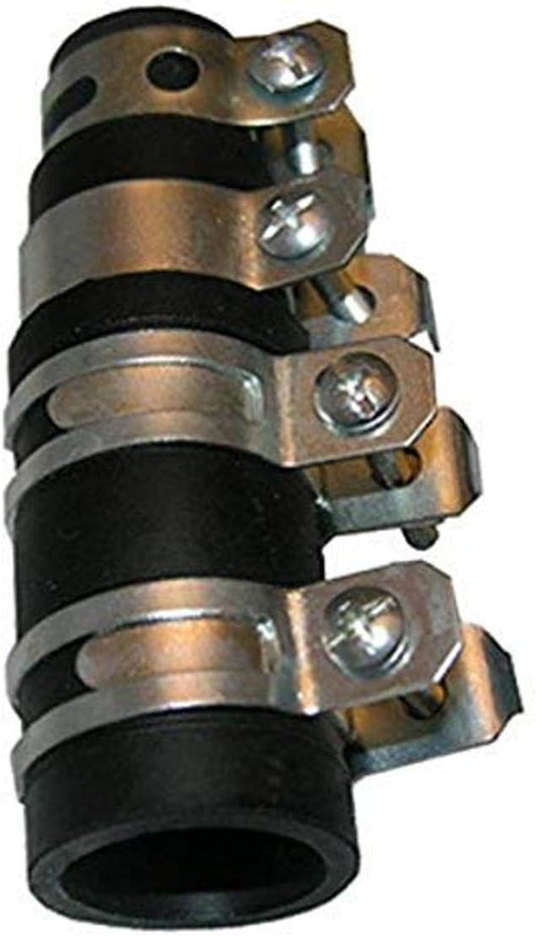 LASCO 676097 Black Rubber Dishwasher/Disposal Drain Hose Connector with Clamps