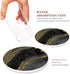 Set 6, Britimes Table Coaster for Drinks of Marble Black Golden Natural Gold Yellow Coffee Absorbent Round Ceramic