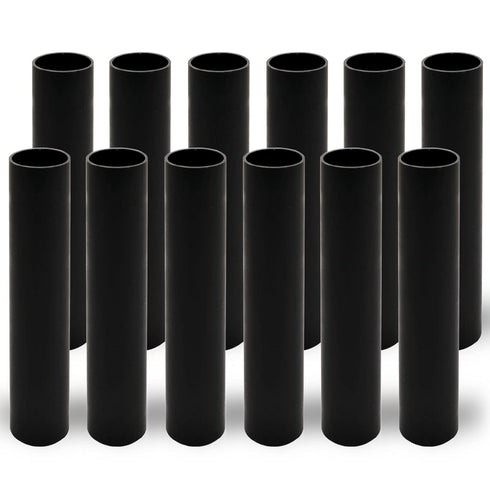 GooChan 2 3 4 6 7 Inch Black Plastic Candle Cover Sleeves,Chandelier Socket
