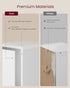 3-Tier 9.4 7.9 37.3 Inches, ULBC523W01 VASAGLE Custos Collection - Bookshelf, Bookcase, Book Shelf, Open Storage Shelf