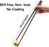 2 Pairs 12.6 Inches Cooking Extended Chopsticks, Reusable Fiberglass for Kitchen Noodles, Hotpot, Black