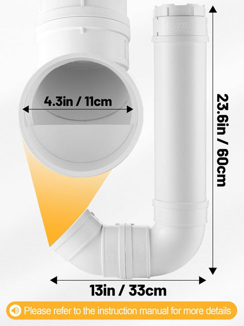 6.6 Automatic Chicken Feeder No Waste - Pounds Large Capacity Heavy Duty PVC Pipe Hanging Chicken Feeder, Poultry