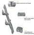 W10208415 Washer Door Hinge for Whirlpool Washing Machine and Dryer, Replaces WPW10208415 AP6017115