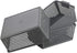 Gloreen 3 Pack Large Plastic Storage Baskets, Multipurpose Organizer Baskets in Grey