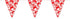 Beistle Plastic Nautical Theme Party Crab Pennant Banner Luau Beach Decorations